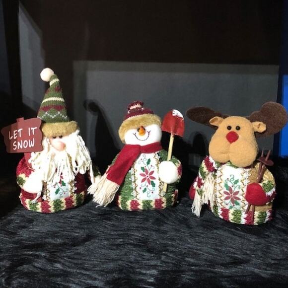 Trio of Christmas Beanbag Bottoms NWOT - Picture 5 of 5